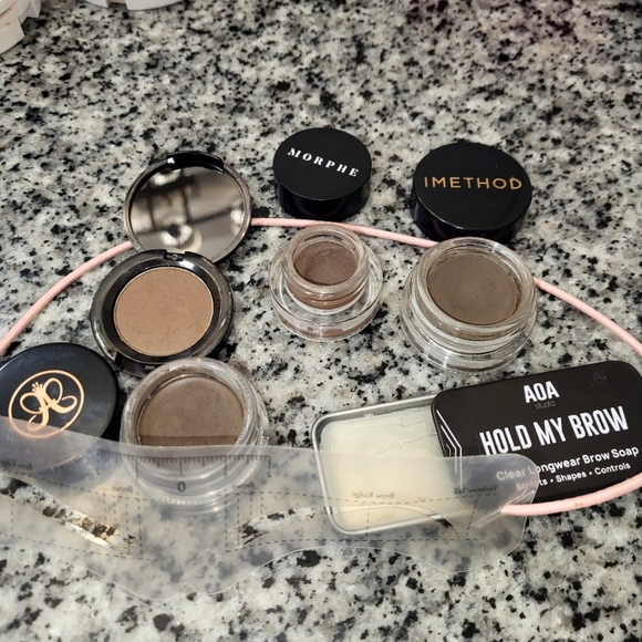 Makeup Brow Set Pomades Powder Brow Soap And Banded Eyebrow Stencil